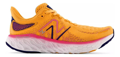 Zapatillas New Balance 1080 V12 color naranja - adulto 39.5 AR