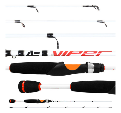 Vara Para Molinete Albatroz Viper (1,90m) 14lbs - 2 Partes