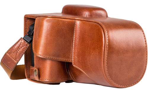 Megagear Ever Ready Leather Case With Strap For Canon Eos Re