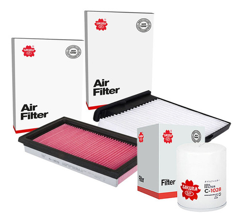 Kit Filtros Aceite Aire Cabina Nissan Tiida 1.8l L4 2017