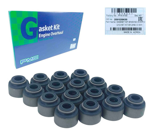 Imagen 6 de 8 de Kit Juego Empacaduras Elantra 1.6 2005 2006 2007 2008 Orig