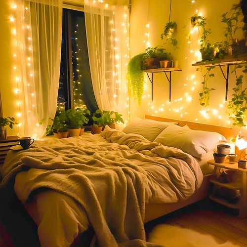 Jmexsuss Guirnalda De 200 Luces Led De 66 Pies Para Interio
