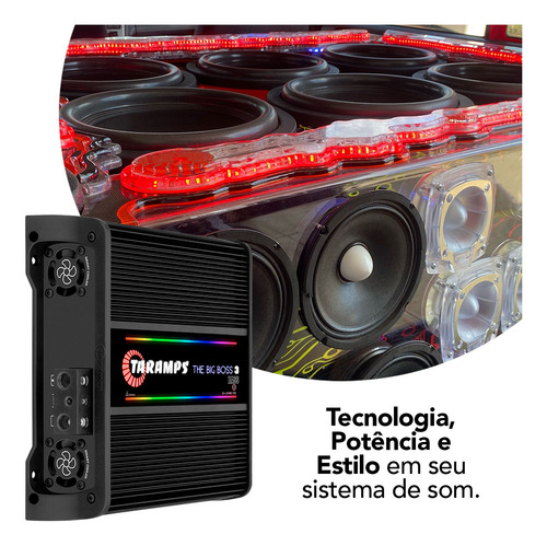 Módulo Potencia Taramps 3000 Big Boss 3000w Rms 1 Canal