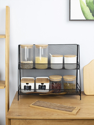Estante Organizador De Mesa Multifuncional De Dos Capas