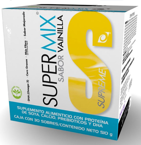 Malteada Super Mix Omnilife Caja 30 Sobres Para La Anemia