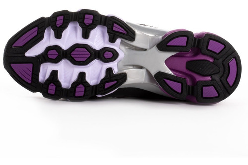Tenis Para Correr Karosso Negro Morado 6328 Hecho En México