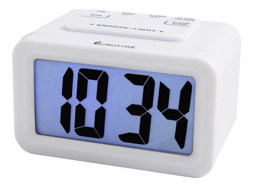 Reloj Despertador Eurotime 33/726 Digital Sensor De Luz