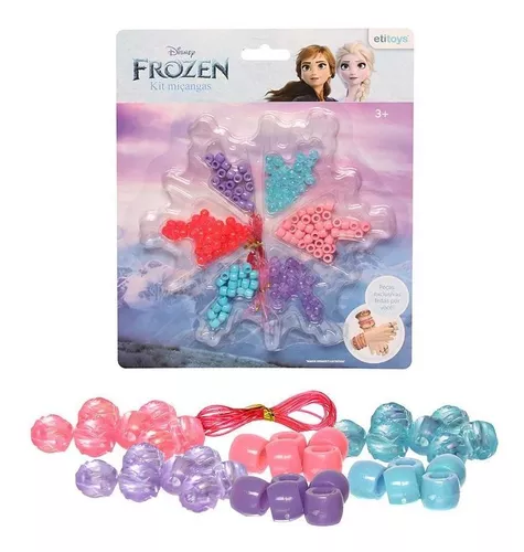 Conjunto Miçanga Princesas 120 Peças Etitoys