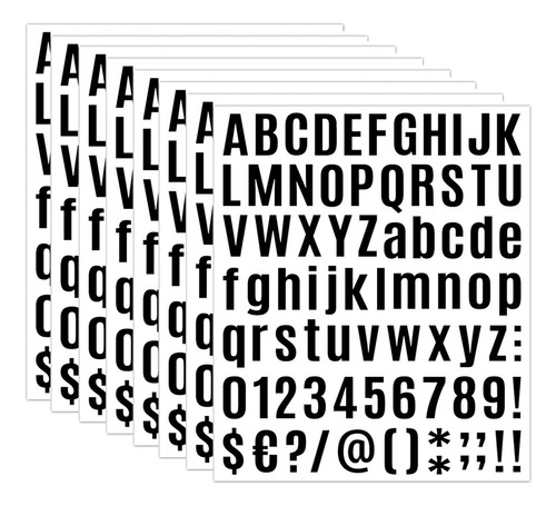 Letras Stickers Pegatinas Numeros Adhesivas Vinilo Alfabeto