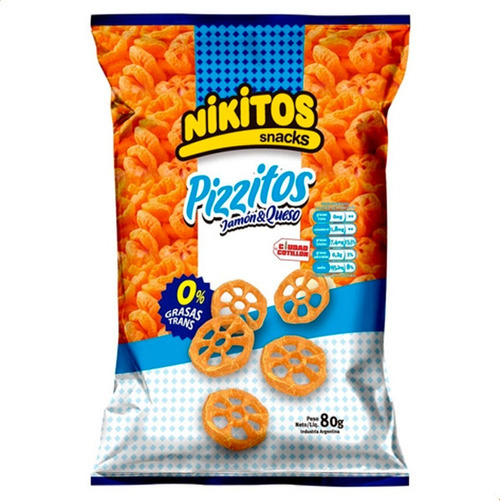Caja Snacks Pizzitos De Jamon Y Queso Nikitos - Mejor Precio
