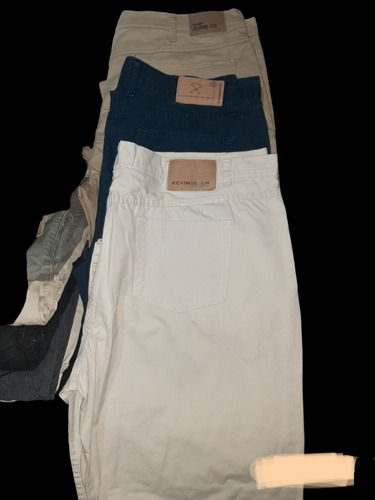 Pantalones De Gabardina Hombre (lote Completo)