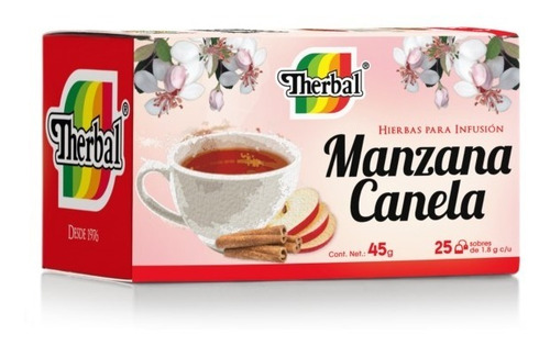 Te De Manzana Canela Therbal 25 Sobres