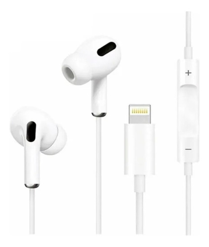 Fone De Ouvido Bluetooth Com Fio Branco Para iPhone