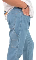 Comprar Jeans Mom Cargo Carpintero Negro Jean Hombre Pantalones 