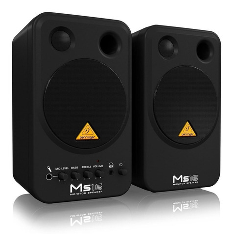 Monitores De Audio Activo Behringer Ms16 Par 4 Pulgadas 8w Color Negro