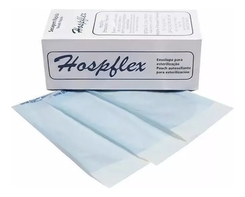 100 Envelopes P/ Esterilização Alicate Autoclave 9cm X 23cm