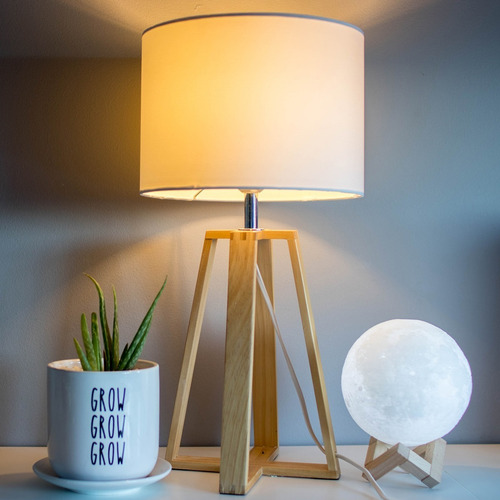 Imagen 5 de 7 de Lámpara Luna Velador Luz Led Fría Y Cálida Táctil Usb 18 Cm