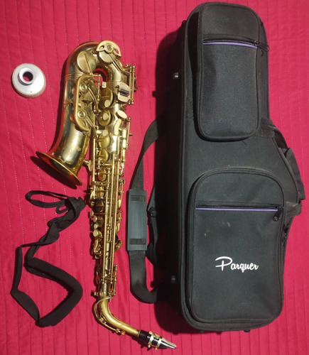 Saxo Alto Parquer Con Estuche Correa Y Accesorios 