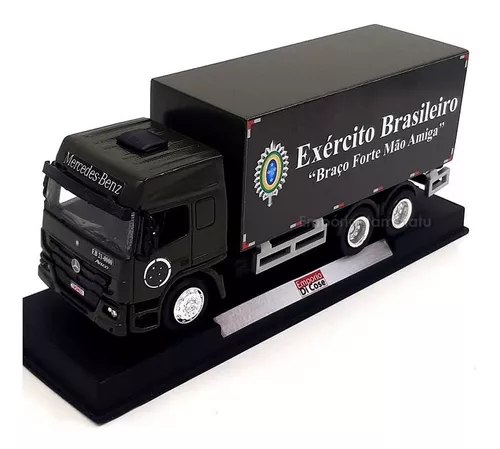 Miniatura Caminhão Truck Mercedes Bens Atego Exército 1:50