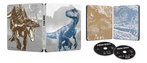 Steelbook Blu-ray Dvd Jurassic World: Reino Ameaçado Sem Pt