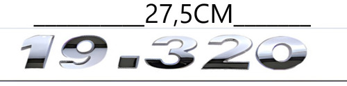 Kit 3 Emblema Adesivo Caminhão Constellation Vw 19-320 + 6x2