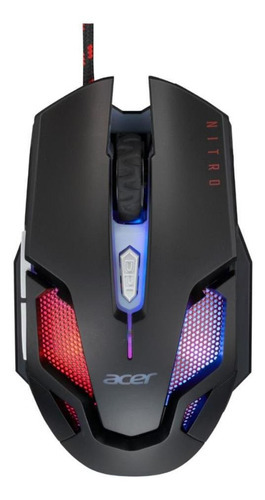 Mouse Gamer Acer Nitro - 7200dpi - 6 Botões - Led - Nmw200