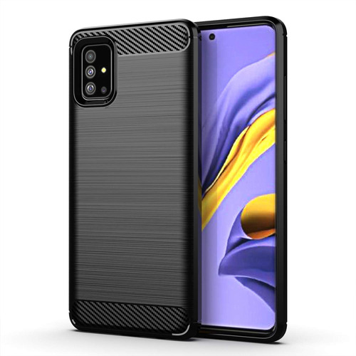 Funda Para Galaxy A51 Maikezi Black Brushed