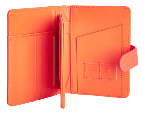 Porta Pasaporte Billetera De Cuero Barbara Bags Vy136