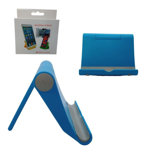 Suporte De Mesa Universal Celular Tablet Vexstand Azul