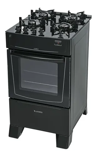 comprar Cocina Gas Mesa Vidrio Templado James C 690 V Negra
