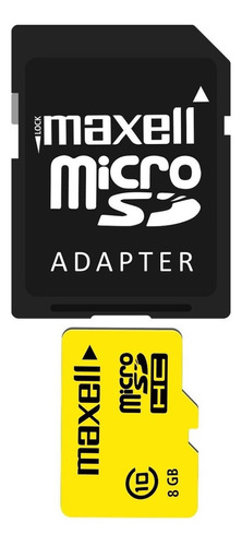 Tarjeta Memoria 8gb Micro Sd Maxell Original + Adaptador Sd