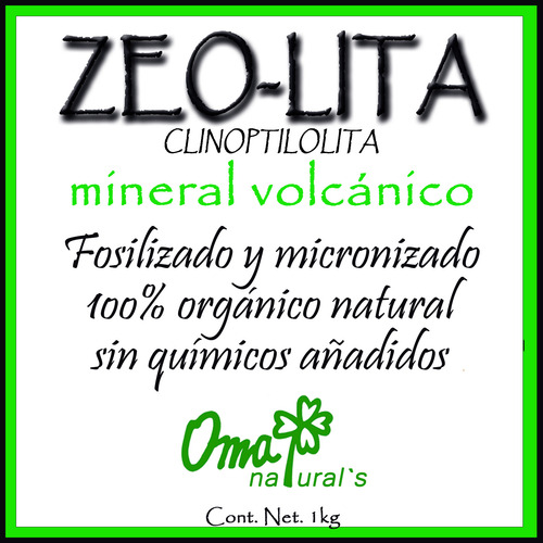 Zeolita Clinoptilolita Orgánica Micronizada 4kg