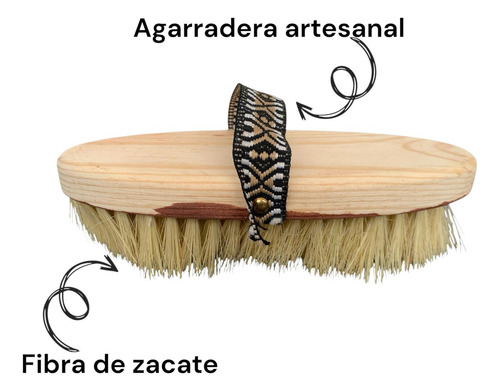 Cepillo Para Caballo Artesanal Con Cerdas Suaves