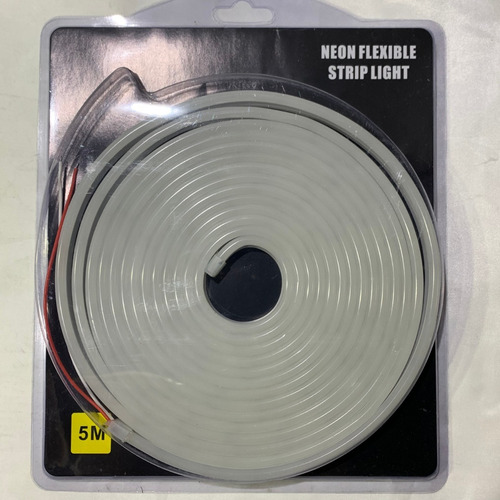 Tira Cable Luz Continua Tipo Neon 12v 40w 5m Blanco Auto R1