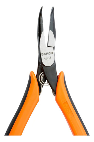 Pinza De Punta Plana Curva Semi Redonda Lisa Bahco 4833
