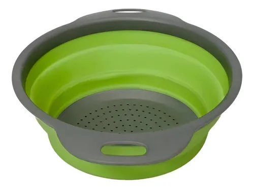Cesta Colador Escurridor Plegable Redondo Silicona 24 Cm