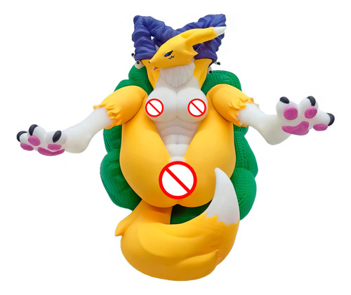 Renamon Digimon Nsfw Figura Impresa 3d Resina 