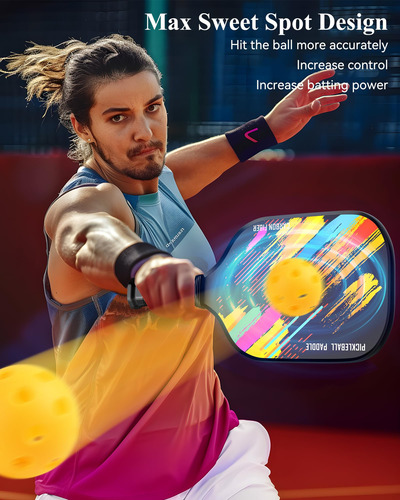 Set 2 Palas Pickleball Yourun S-04 Fibra Vidrio Ergonomicas