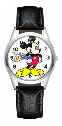 Reloj Importado Mickey Mouse Con Manecillas De Manitos