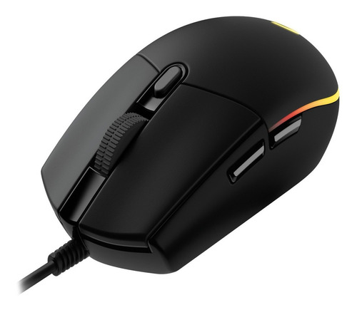 Mouse gamer de juego Logitech G Series Lightsync G203 negro