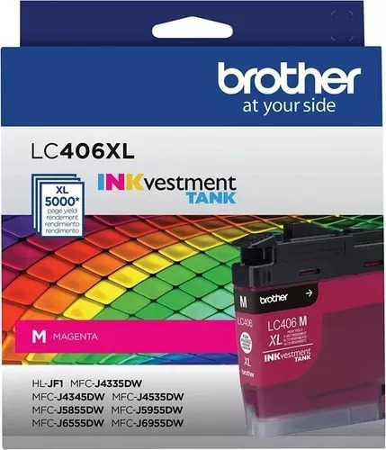 Cartucho De Tinta Brother Lc406xl Magenta Original J6955