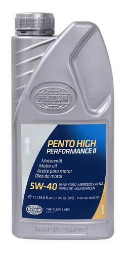 Aceite De Motor 100% Sintetico Pentosin 5w-40 1 Lt 8042107 &