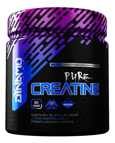 Creatina 100% Pura Com Qr Code E Laudo 100% Pura Dynamo Labz