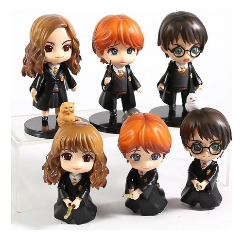 Set Figuras Harry Potter En Bolsa X 6 Personajes 10cm 