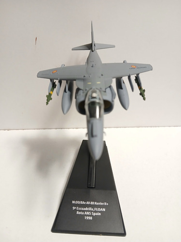 Aviones De Combate Colección Salvat Avion A Escala 1:100 Av-8b Harrier Ii Armada Española