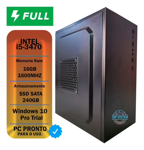 Pc Home Office Core I5 3470, 16gb Ddr3, Ssd 240gb
