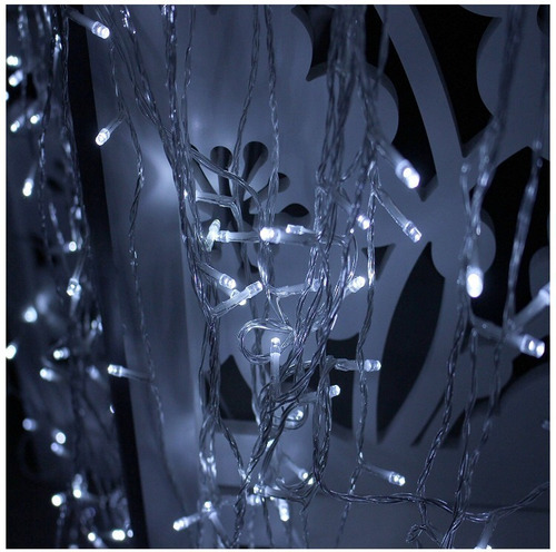Imagen 3 de 5 de Serie 15 Metros Led Luz Blanco Frío 300 Luces