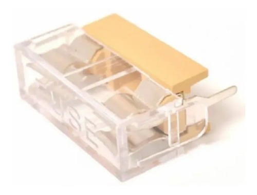 Pack 5 Porta Fusible Tipo Americano Transparente 10a 250v