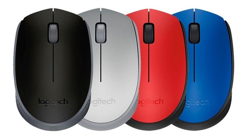 Mouse inalámbrico Logitech M170 azul y negro