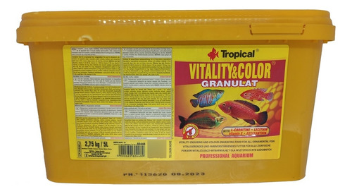 Alimento Proteína Vitality & Color Granulat 2.75kg Tropical